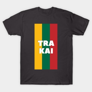 Trakai City in Lithuanian Flag Vertical T-Shirt